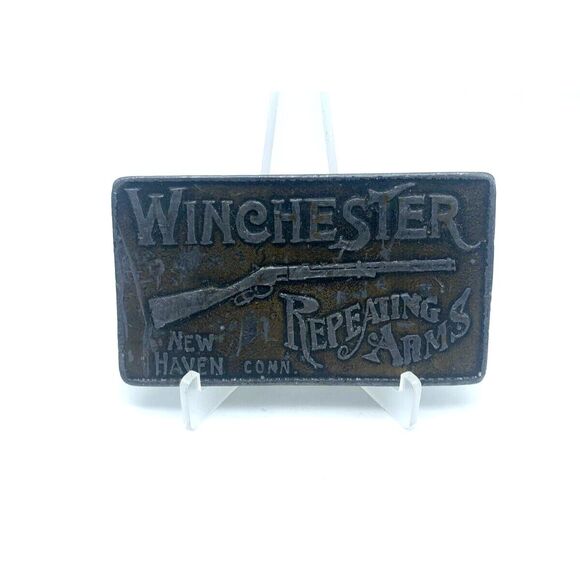 Winchester Repeating Arms New Haven‎ Belt Buckle Rodeo Western Cowboy - Picture 1 of 3
